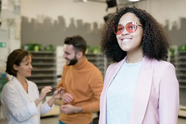 Diverse group of professionals, including someone of Mexican descent, networking and smiling at a contemporary office event in the U.S., symbolizing successful integration and career development.