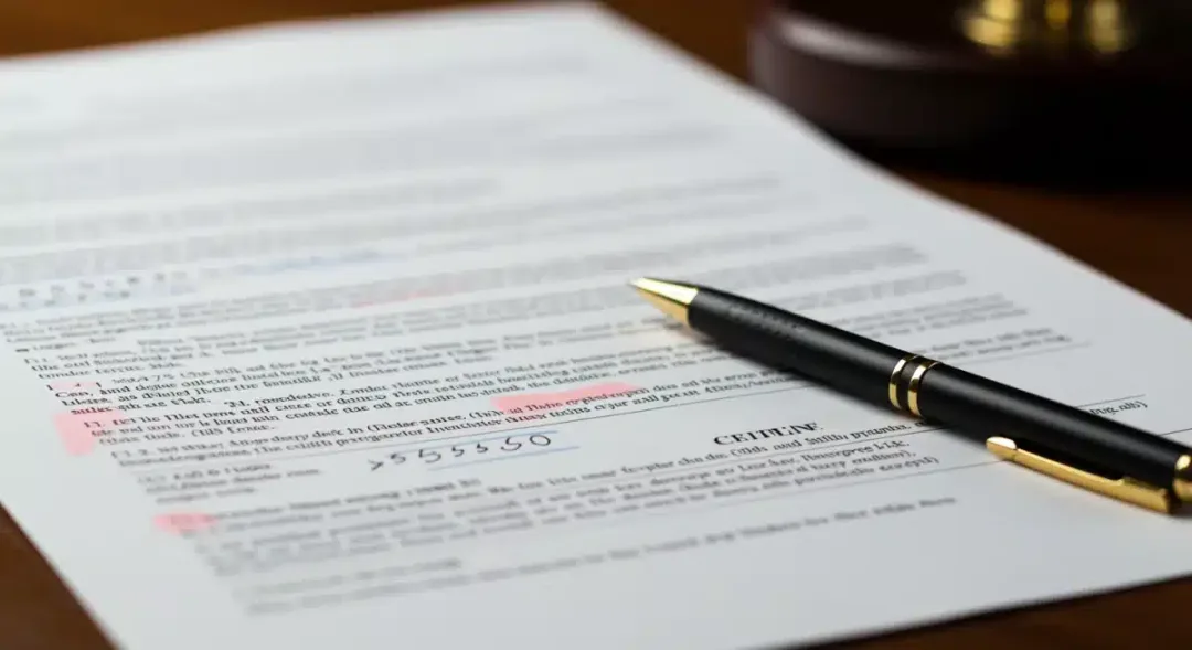 Detailed legal document with highlights on new labor regulations