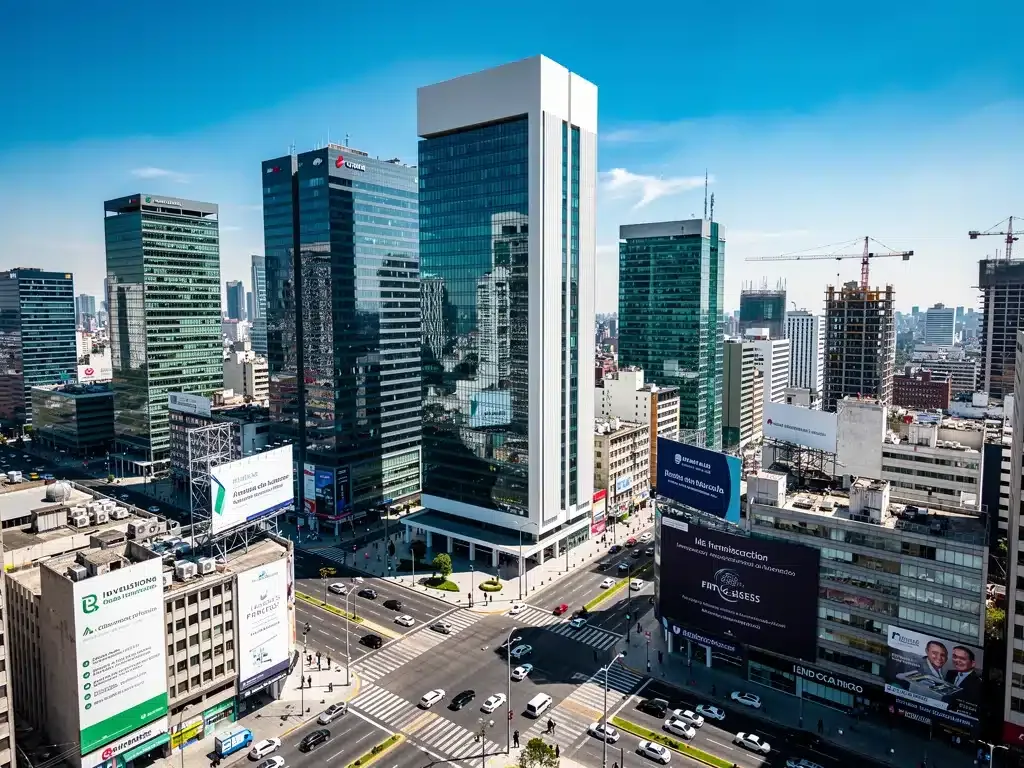 Mexico City financial district skyline, symbolizing investor confidence and economic outlook.