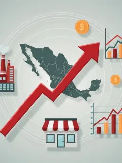 Graphic depicting Mexico's inflation rate impacting businesses in January 2026.