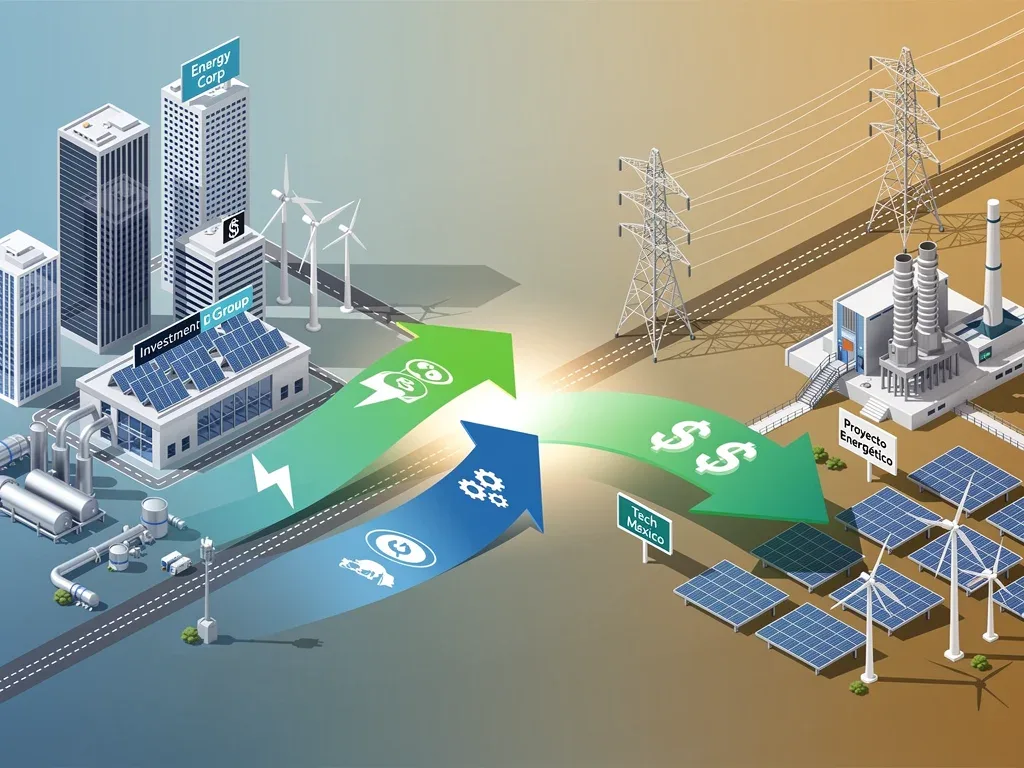U.S.-Mexico border showing cross-border energy trade and investment flows.