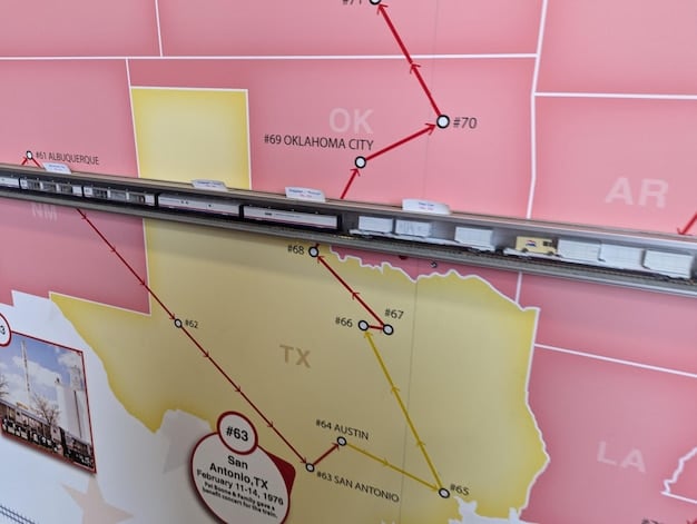 A detailed map illustrating the shipping routes and proximity between Mexico's major industrial cities and key US import hubs, highlighting efficiency and closeness.