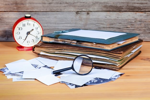 A stack of various forms and documents, with a pen and a magnifying glass on top, illustrating the detailed and often complex paperwork involved in the naturalization application process.