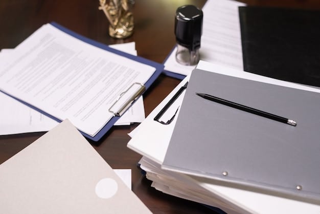 A detailed shot of legal documents and a pen on a desk, symbolizing meticulous preparation and attention to detail in legal work, often provided by pro bono services.