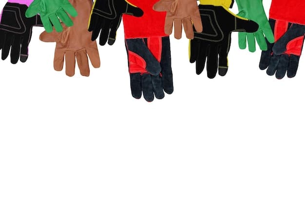 Diverse hands from different backgrounds reaching out, symbolizing community support and assistance for immigrants.