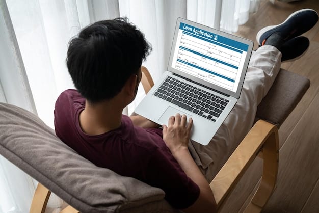 A person thoughtfully looking at a computer screen displaying a U.S. visa application status page, surrounded by documents, representing the anxiety and analysis during the post-application phase.