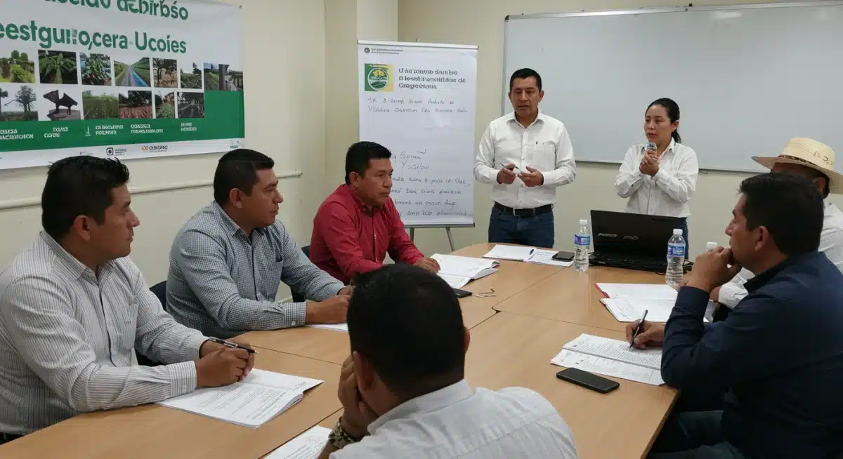 Mexican farmers learning sustainable agricultural practices