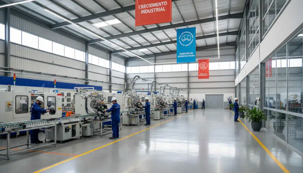 Modern manufacturing facility in Mexico showcasing industrial growth