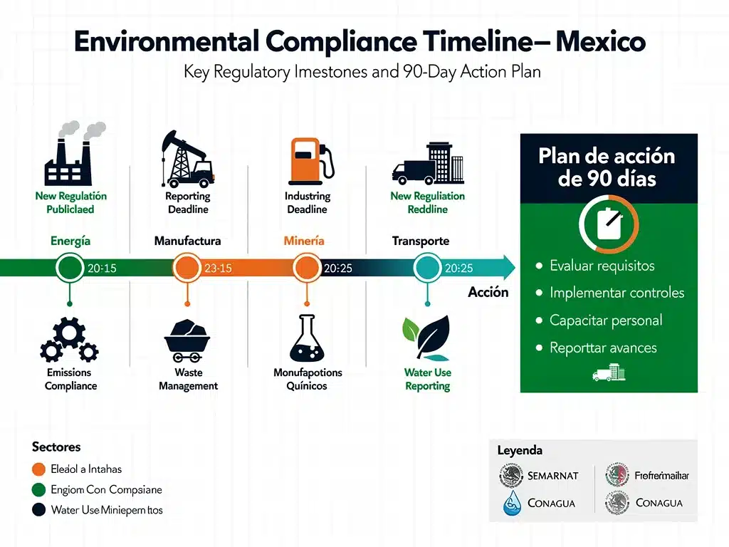 Timeline of Mexico's environmental regulatory milestones